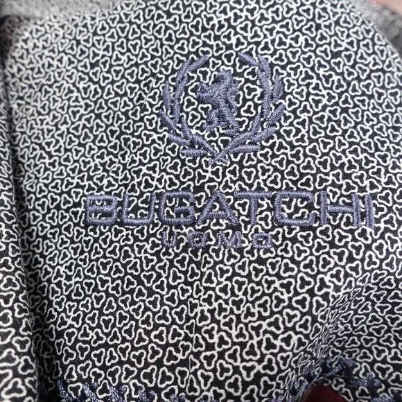 Bugatchi Shirt Mens Large Plaid Button Up Long Sleeve Shaped Fit Dress Casual - Picture 7 of 11